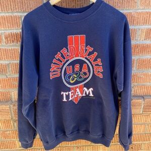Vintage Hanes Heavyweight United States Team Olympics Sweatshirt Mens Size Large